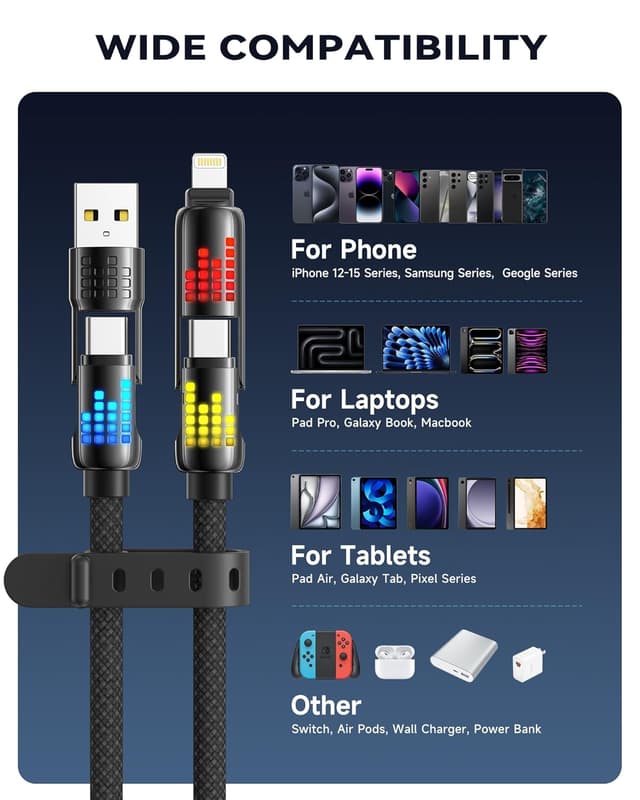 Thumbnail 6 de RAVIAD Multi Cable 4 en 1 3M 240W