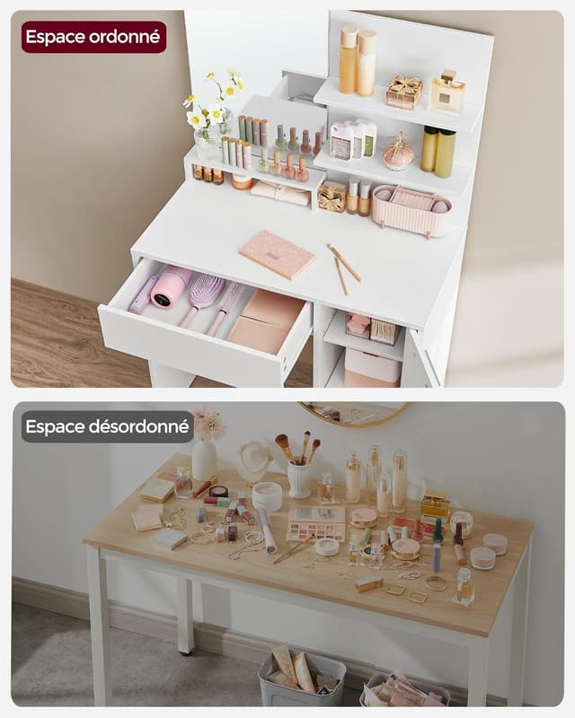 Thumbnail 3 de VASAGLE RDT719W01 coiffeuse 120 kg đź’„