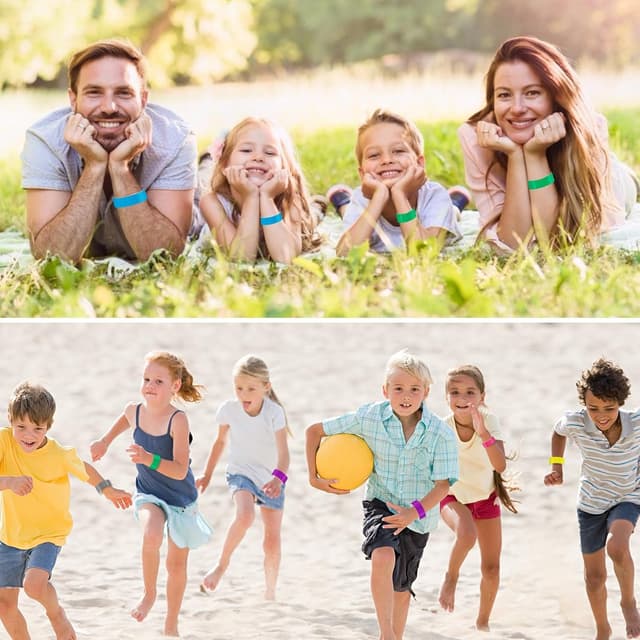 Thumbnail 5 de WIURGOHA 800 Colored Event Wristbands