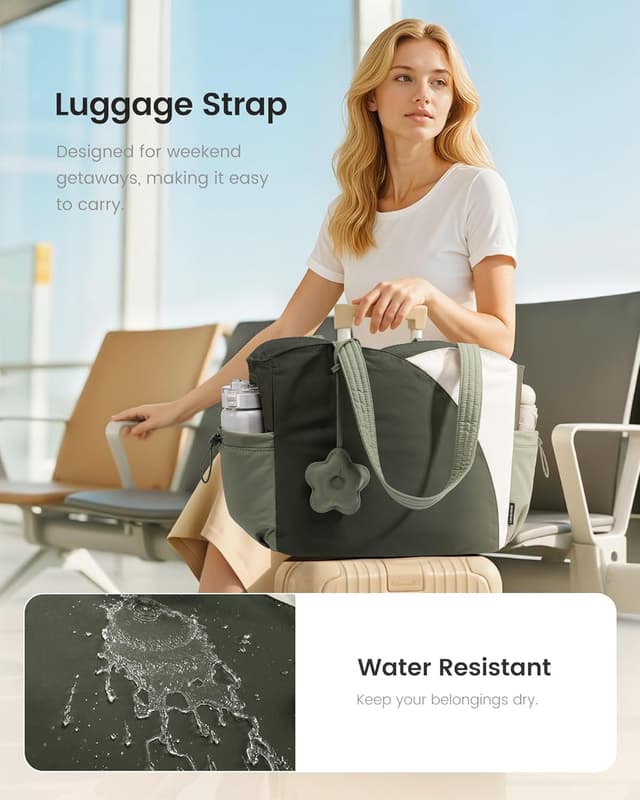 Thumbnail 6 de LOVEVOOK Puffer Tote Bag, 15.6 inch laptop