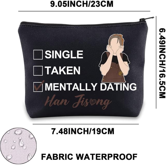 Detalle 2 de MYSOMY SKZ Han Makeup Bag (Quokka Gifts) – waterproof fabric travel cosmetic pouch