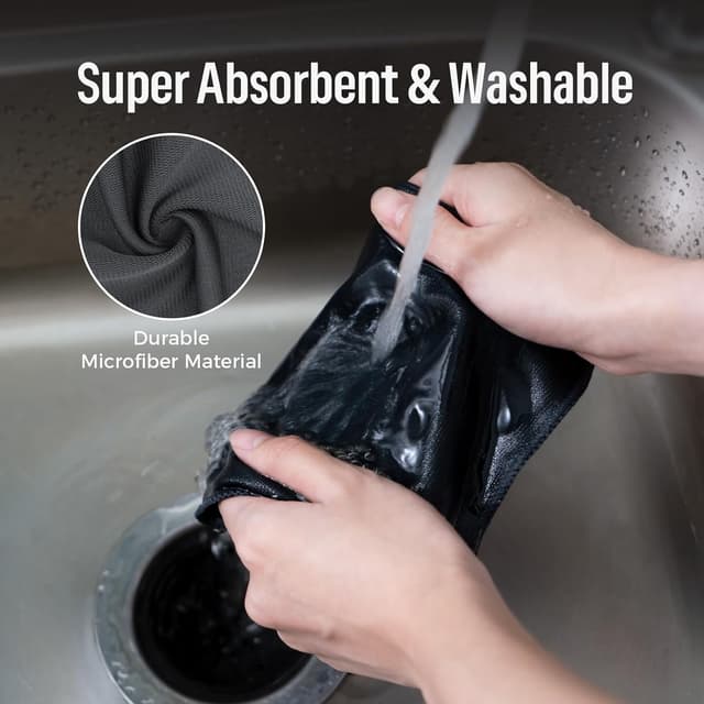 Detalle de loukin 4pcs Magnetic Whiteboard Cleaning Cloth (with cleaner) for classroom, home and office