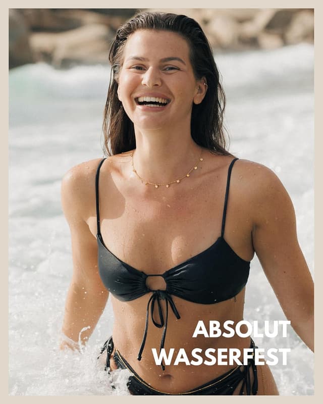 Detalle 2 de GD GOOD.designs Kette mit Coin Plättchen – wasserfeste Boho-Halskette mit 11 runden Anhängern