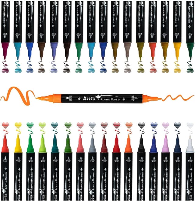 Detalle de Arrtx Acrylstifte 32 Farben für Steine