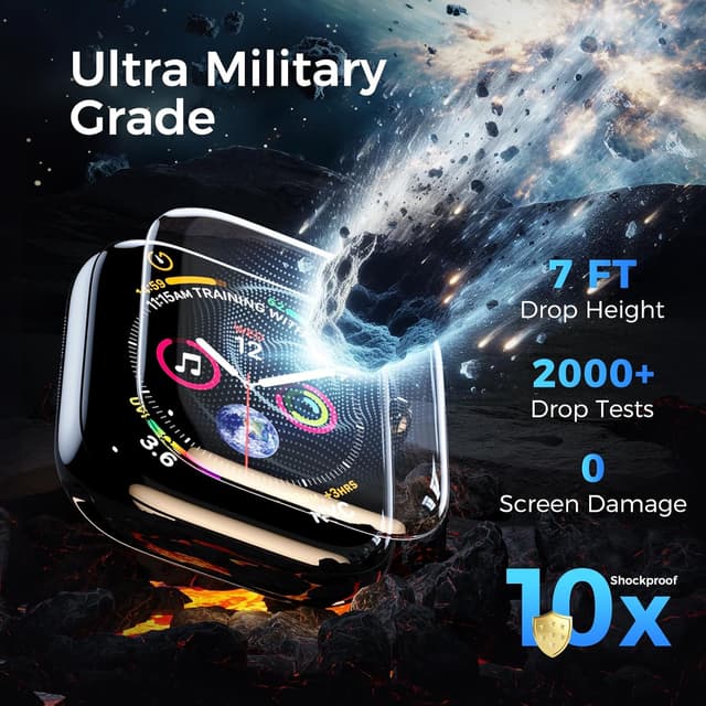 Thumbnail 4 de Apple Watch 44mm tempered glass screen protector 3 pack