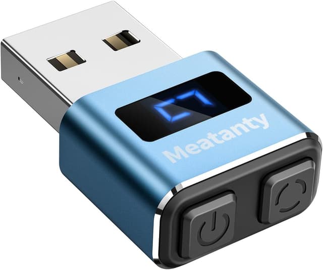 Detalle de meatanty Metal Tiny Mouse Jiggler (USB mover) with LED screen and 3 movement modes – Blue