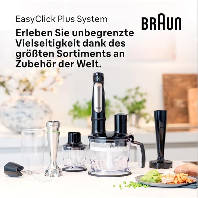 Detalle 1 de Braun MultiQuick 7 Stabmixer 1000 W Schwarz
