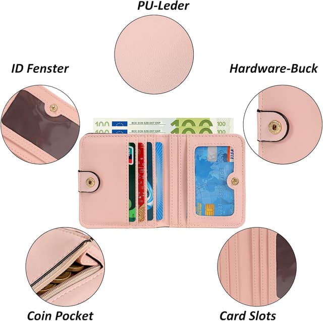 Detalle 2 de TANTOMI Portafoglio donna compatto RFID 10,5x9,5