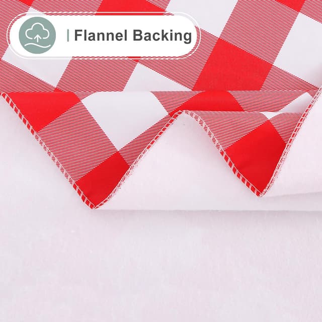 Thumbnail 3 de misaya Rectangle Waterproof Vinyl Table Cloth (60" x 120") with Buffalo Flannel Backing