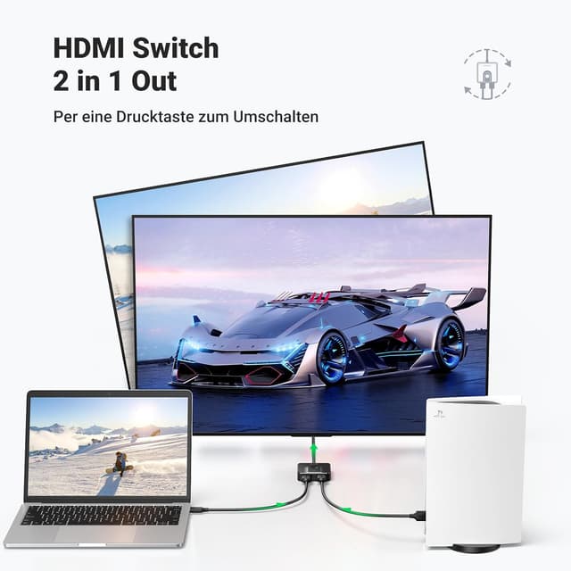 Detalle de UGREEN HDMI Switch 60Hz