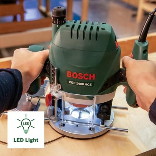 Detalle 2 de Bosch POF 1400 ACE fresadora de superficie, 1.400 W