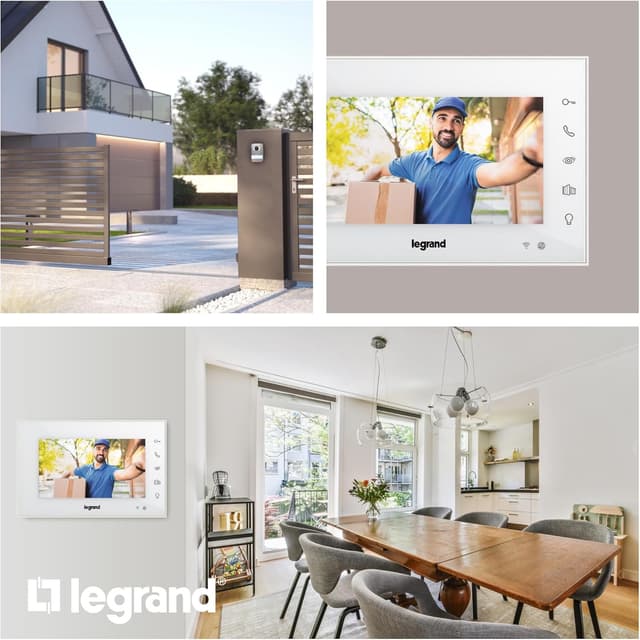 Detalle de Legrand 360910 Kit Videoportero Wi-Fi 7" y Cámara Gran Angular 📹