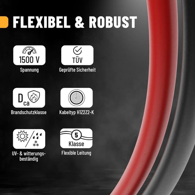 Detalle de ABSINA PV Solarkabel H1Z2Z2-K 4 mm²