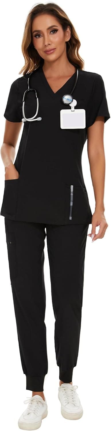 Imagen de COZYFIT Scrubs Set 8-Pocket Stretch en OfertitasTOP