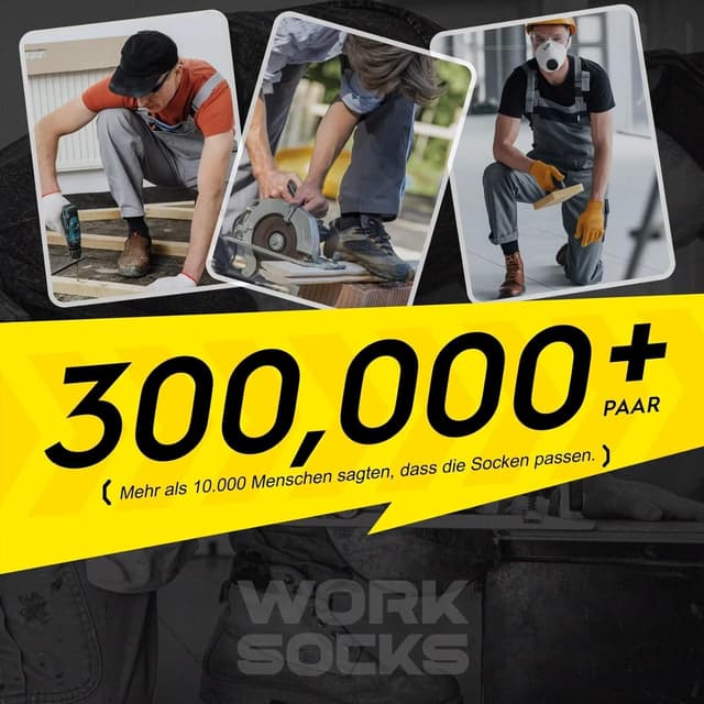 Thumbnail 6 de FALARY 10 Paar Arbeitssocken Herren