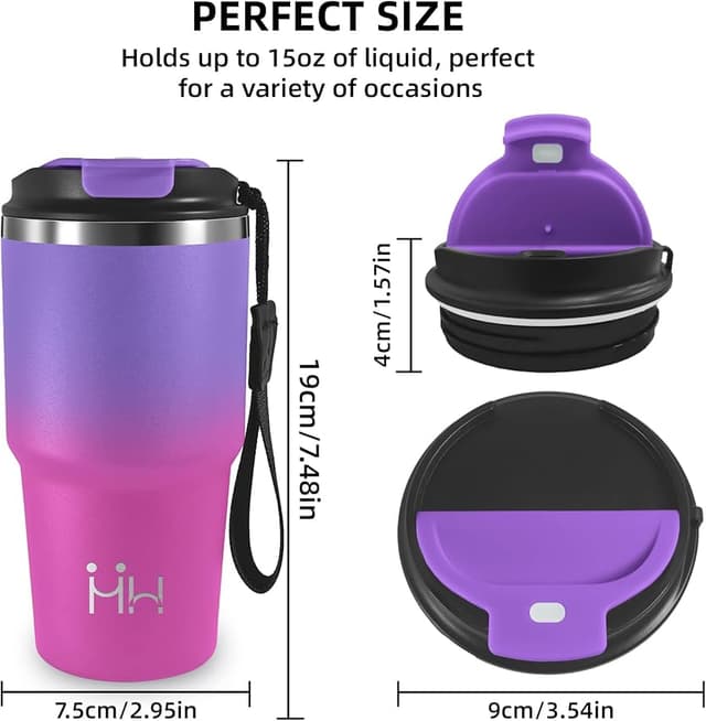 Thumbnail 1 de Vaso Térmico 20 oz — Acero 18/8, 8H frío/6H calor 🧋