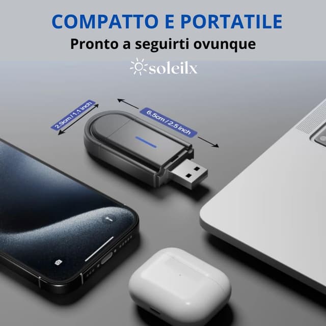 Thumbnail 5 de soleilx Adattatore Carplay Android Auto 5.8 GHz