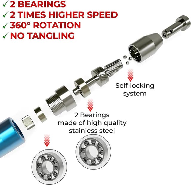 Detalle 2 de PrimaFIT Pro Speed Skipping Rope (3m adjustable) weighted jump rope with self-locking aluminium handles and carry bag