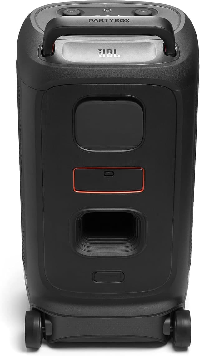 Detalle de JBL Partybox 520: speaker wireless Bluetooth portatile con autonomia fino a 15 ore, IPX4 e ingresso microfono