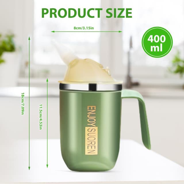 Detalle 1 de Nzkeuf Elderly leak-proof straw cup 400ml
