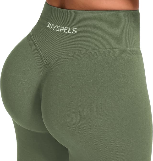 Detalle de JOYSPELS Seamless High-Waisted Scrunch Gym Leggings for Women
