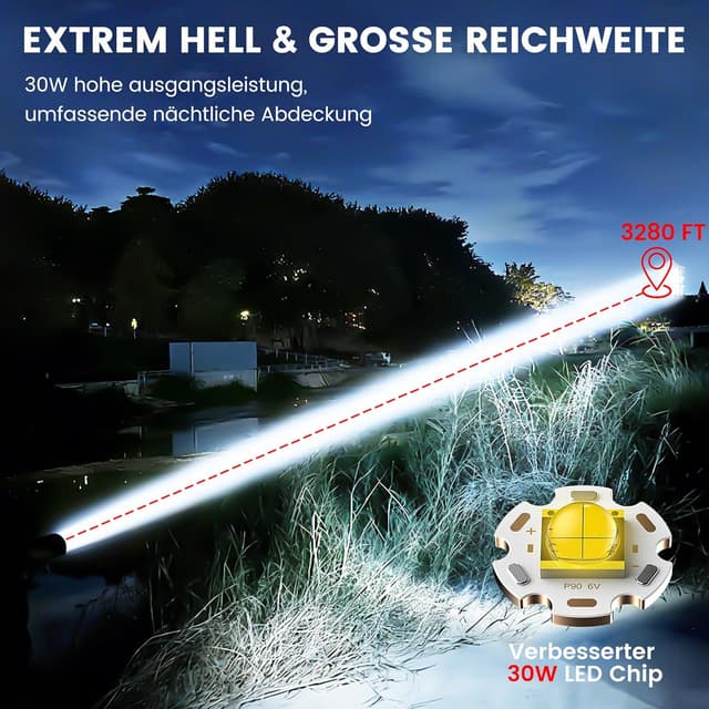 Thumbnail 1 de VASTFIRE Lampe de poche 30 W