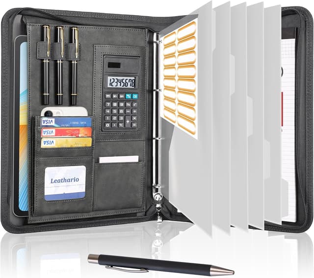 Detalle de Leathario Cartella Portadocumenti A4 26x33,5 cm