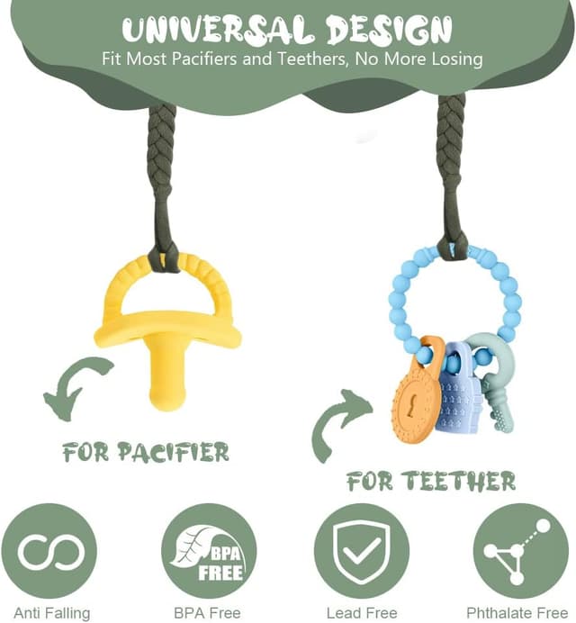 Thumbnail 4 de Aolso Cadena Chupete 8 unidades con anilla de silicona