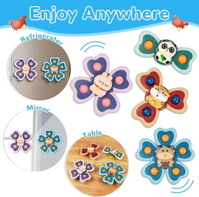 Thumbnail 4 de Vicloon Giocattolo a Ventosa 4pcs sensoriale