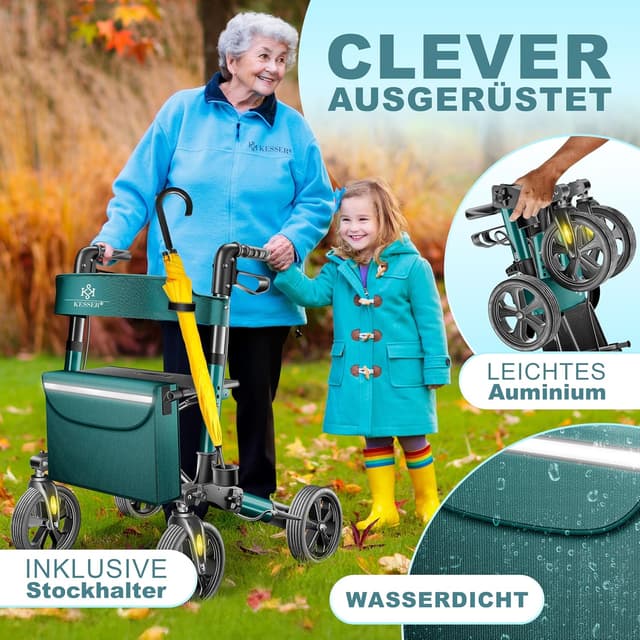 Thumbnail 2 de KESSER Leichtgewicht Rollator 7,6 kg