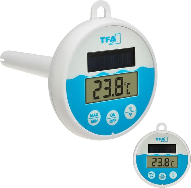 Detalle de TFA Dostmann 30.1068.02 Thermomètre Piscine solaire