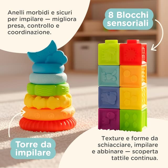Thumbnail 3 de Nene Toys Giocattoli Montessori 7 pezzi per 6–12 mesi