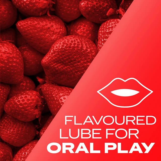 Thumbnail 2 de Durex Strawberry Flavoured Lube 100ml 🍆