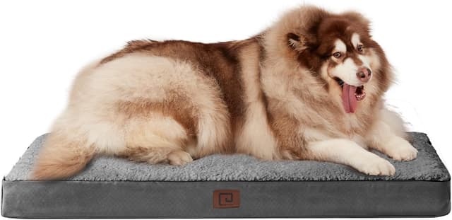 Detalle de EHEYCIGA Orthopedic XXL Dog Bed Mattress with Removable Washable Cover (Grey) 120x74x9cm