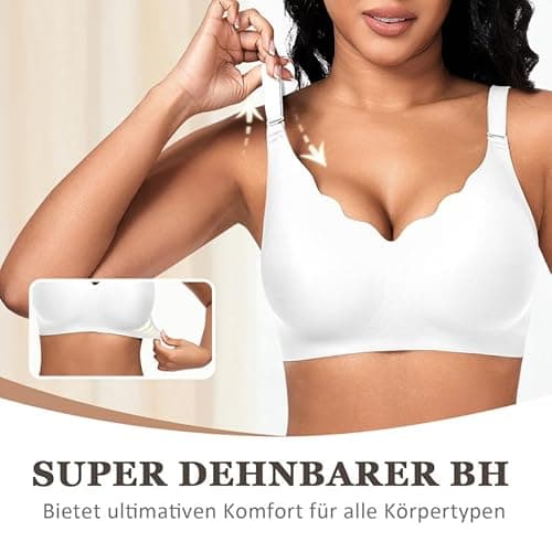 Detalle de Jiuday BH ohne Bügel Nahtlos Gepolstert 🎀