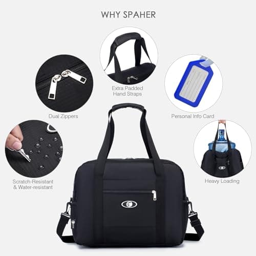 Detalle de SPAHER 25L bolsa de viaje 40x30x20