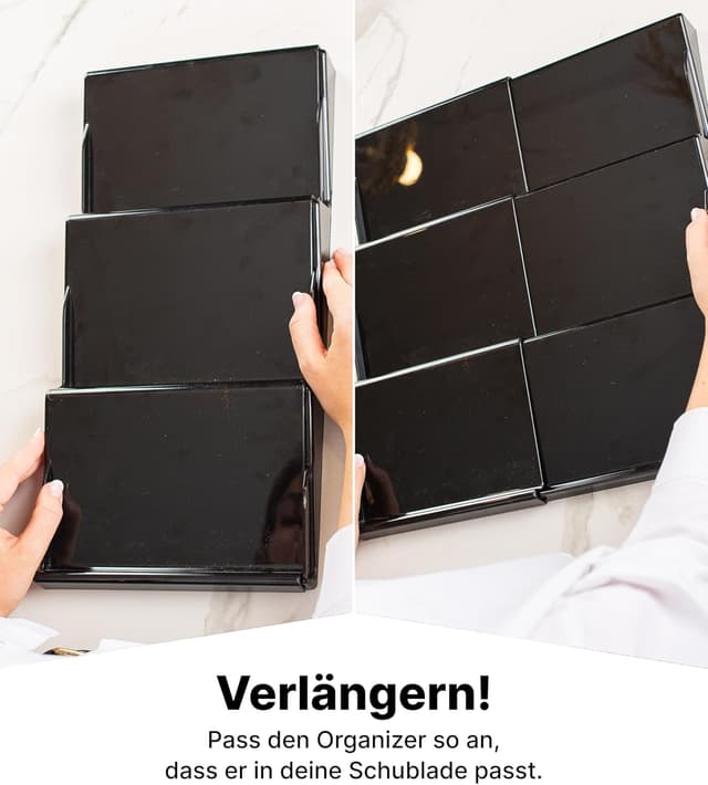 Thumbnail 6 de Deco haus Gewürzregal mit 24 Gläsern – ausziehbarer Gewürz-Schubladeneinsatz mit Etiketten