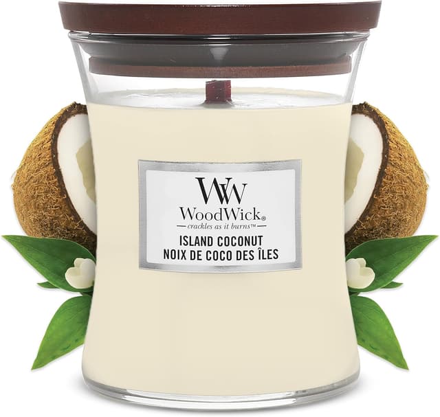 Imagen de WoodWick bougie moyenne Noix de Coco des Îles en OfertitasTOP