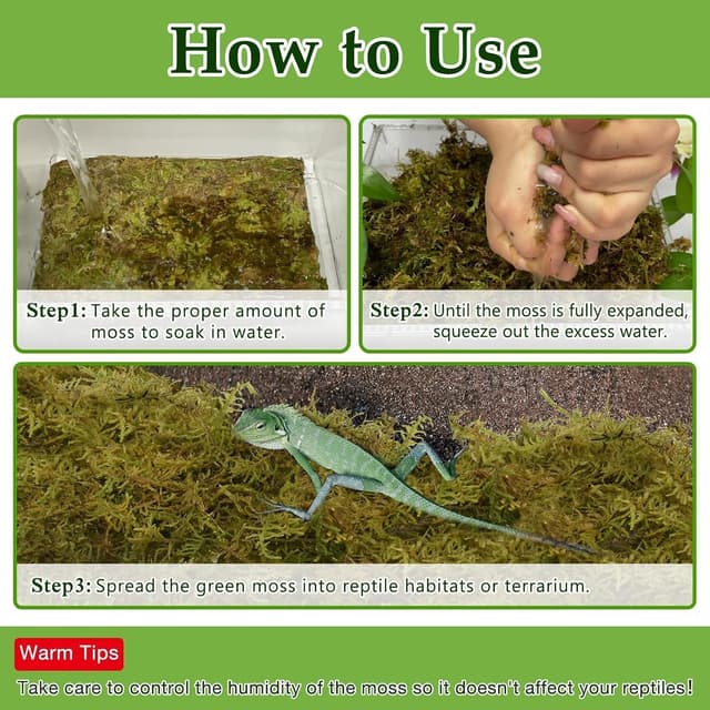 Detalle 2 de Halatool Sphagnum Moos 260 g für Terrarien