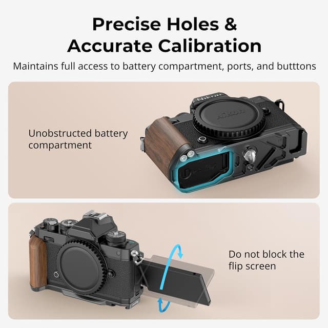 Thumbnail 1 de SMALLRIG Z fc Holzhandgriff L‑Griff für Nikon Z fc