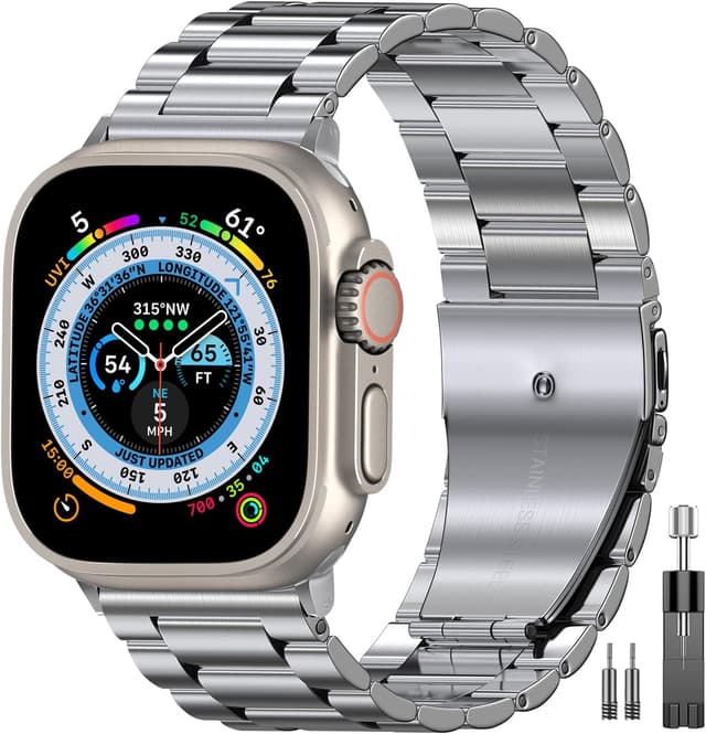 Detalle de OULUOQI Apple Watch replacement strap 45mm