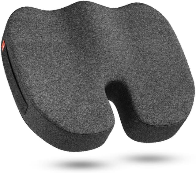 Detalle de inaepeak Coussin en mousse à mémoire de forme gris clair pour chaise de bureau, voiture et maison