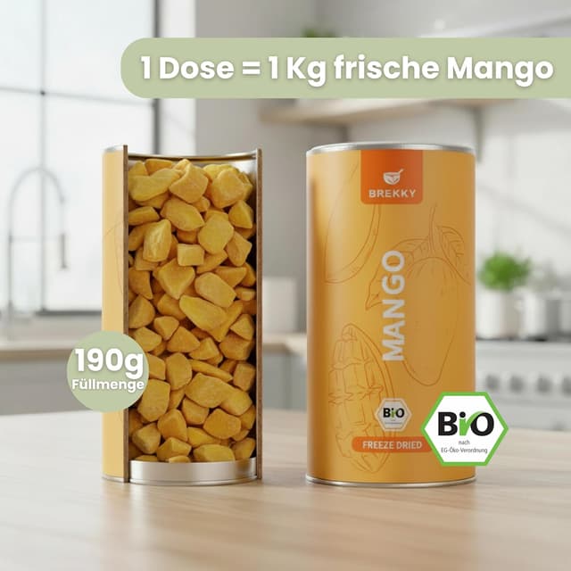 Thumbnail 5 de BREKKY Gefriergetrocknete Mango BIO