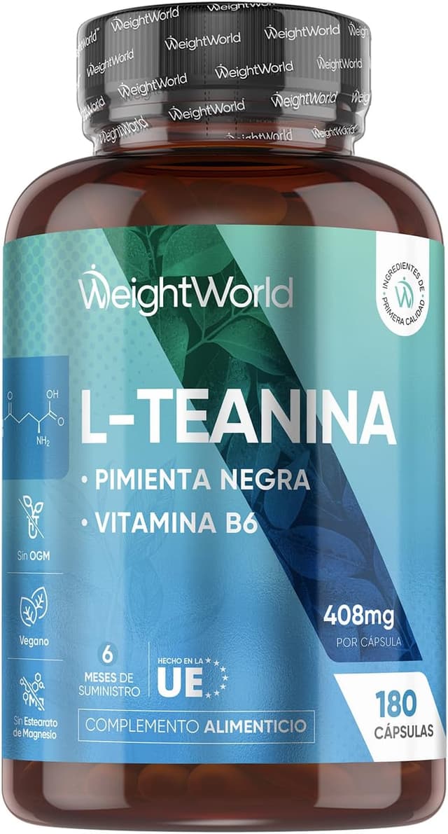 Imagen de L Theanine 500mg con Toronjil 🌿 - 180 Cápsulas Veganas en OfertitasTOP