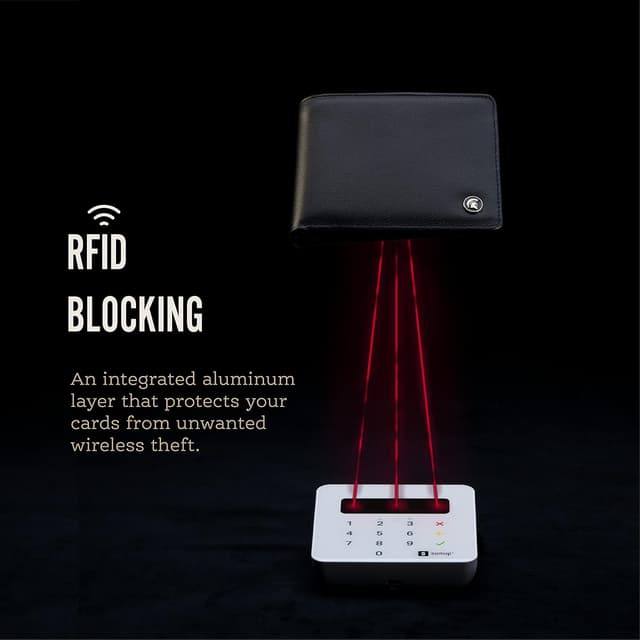 Detalle de POWR Mens Wallet RFID Bifold, 6 Slots 🧾