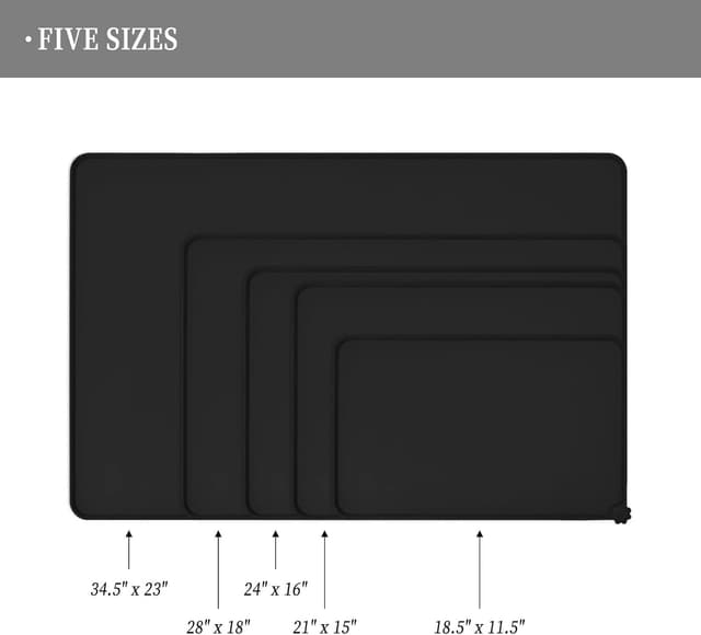 Detalle 2 de Reopet Silikon-Futtermatten für Haustiere – wasserdichte Napfmatten mit erhöhten Rändern (in 5 Größen)