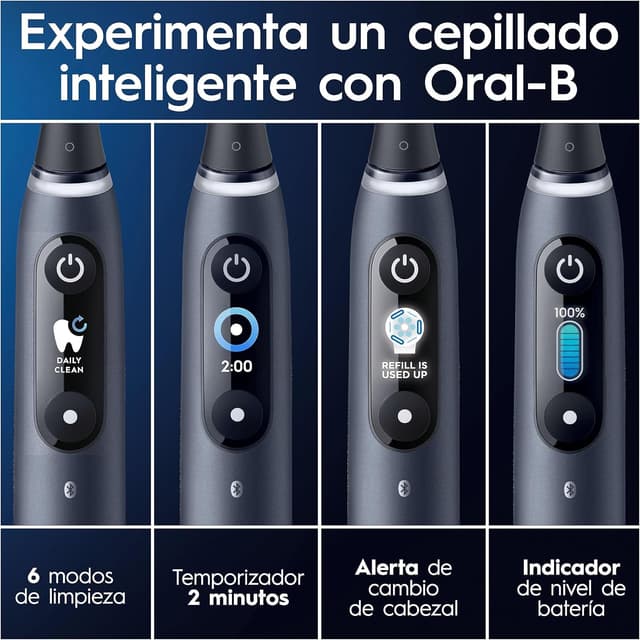 Thumbnail 6 de Oral-B iO 9 Cepillo Eléctrico Negro con Viaje y Cabezales 🪥