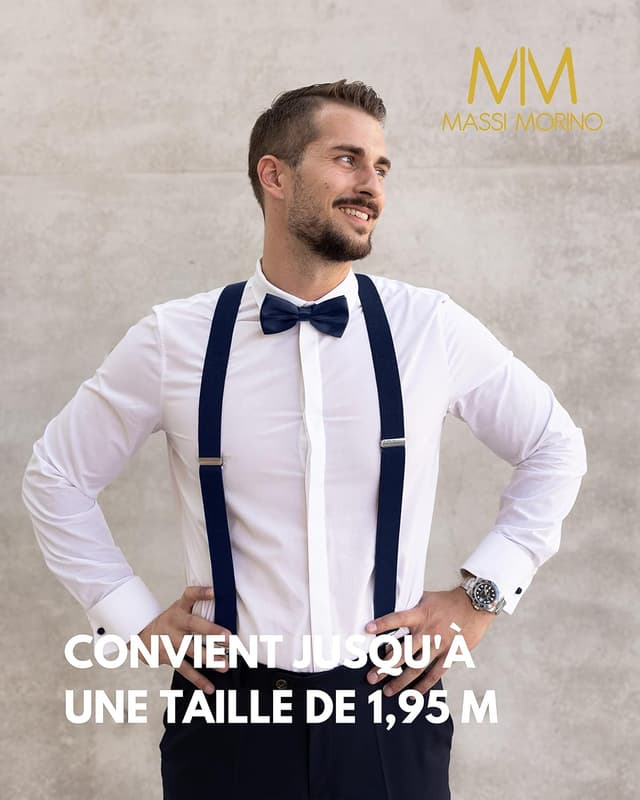 Thumbnail 2 de Massi Morino Bretelles avec noeud papillon