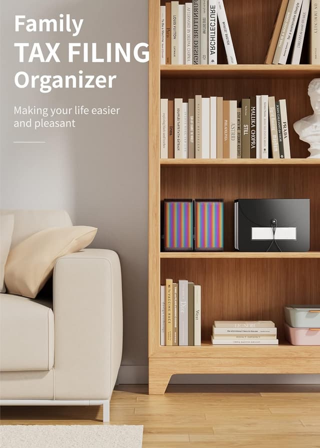 Detalle de Accordion file organiser 26 pockets for A4