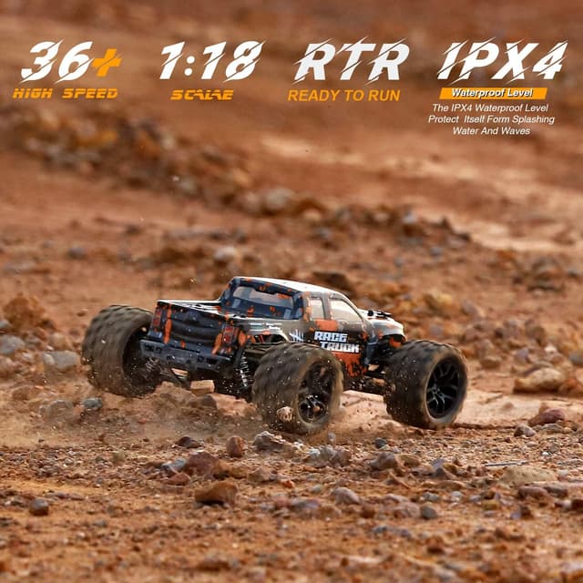 Detalle 2 de HAIBOXING 4WD Ferngesteuertes Auto 1:18 Hochgeschwindigkeits Monstertruck